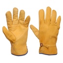 Guantes tipo argonero de piel de vacuno con cintillo unitalla, Surtek