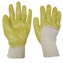 Guantes de algodón con recubrimiento de nitrilo talla M, Surtek