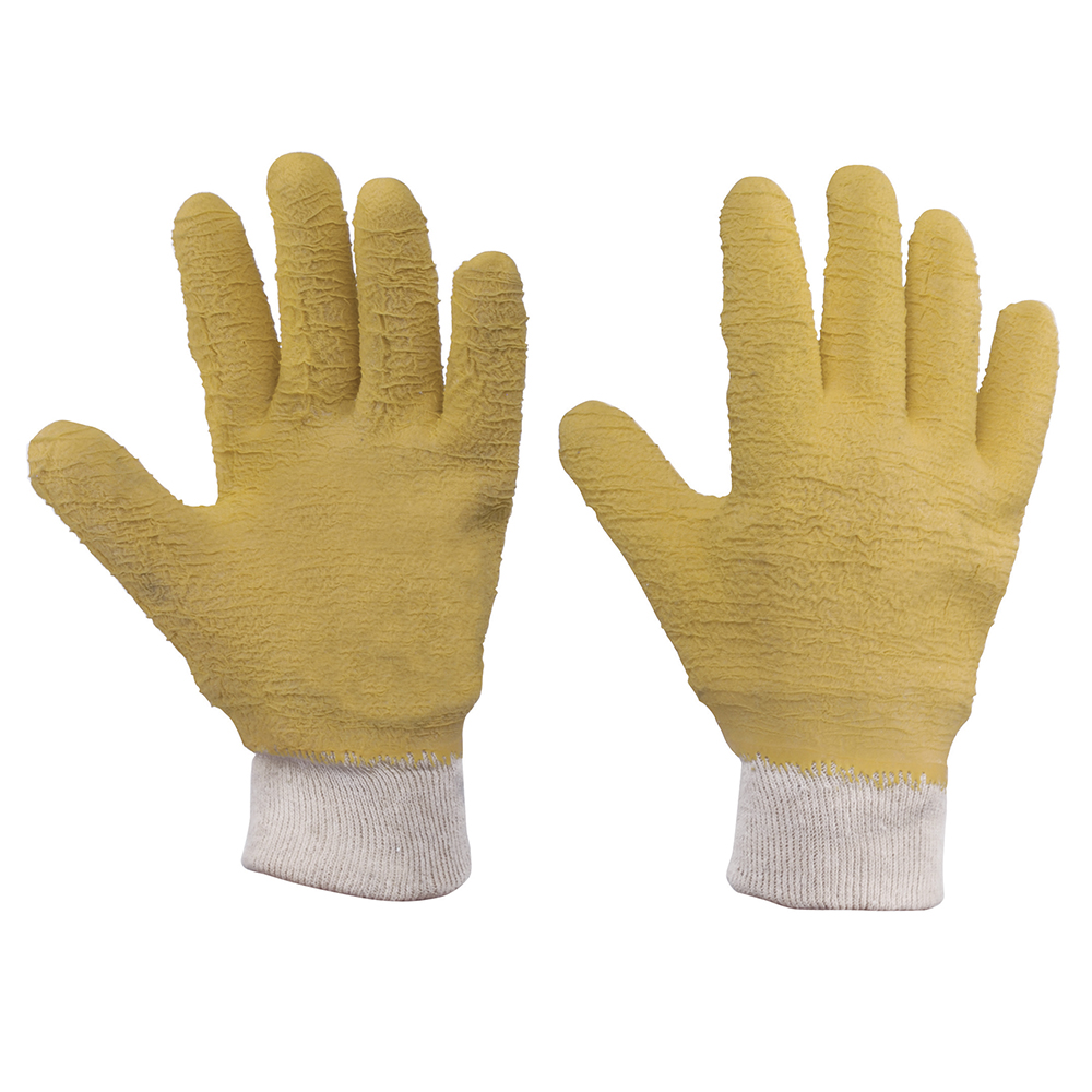 Guantes de algodón con recubrimiento de látex talla G, Surtek