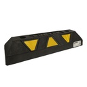 Tope de estacionamiento con triángulos reflejantes de 54 x 16 x 11 cm, Surtek