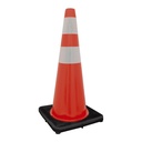 Cono de precaución con banda reflejante, 45 cm, Surtek