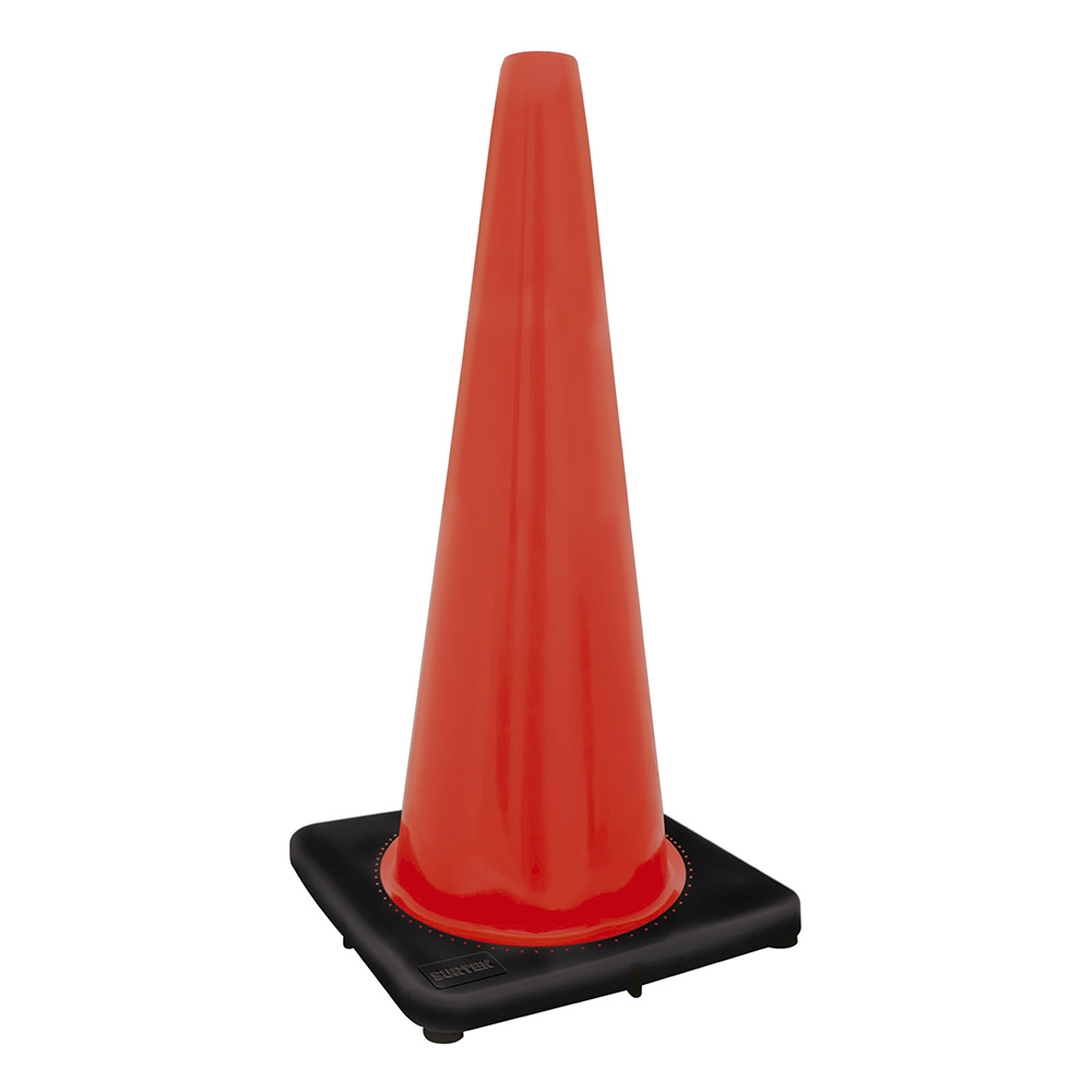Cono de precaución sin banda reflejante, 45 cm, Surtek