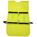 Chaleco de seguridad de malla de poliéster con ajuste de doble gancho amarillo unitalla, Surtek