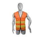 Chaleco de seguridad de alta visibilidad con cierre amarillo unitalla, Surtek