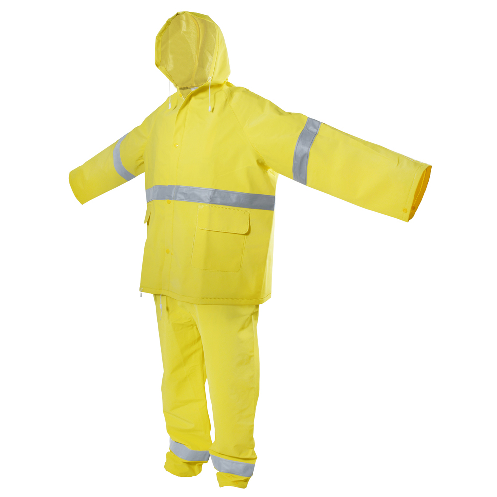Impermeable con cintas reflejantes EG, 2 piezas, Surtek