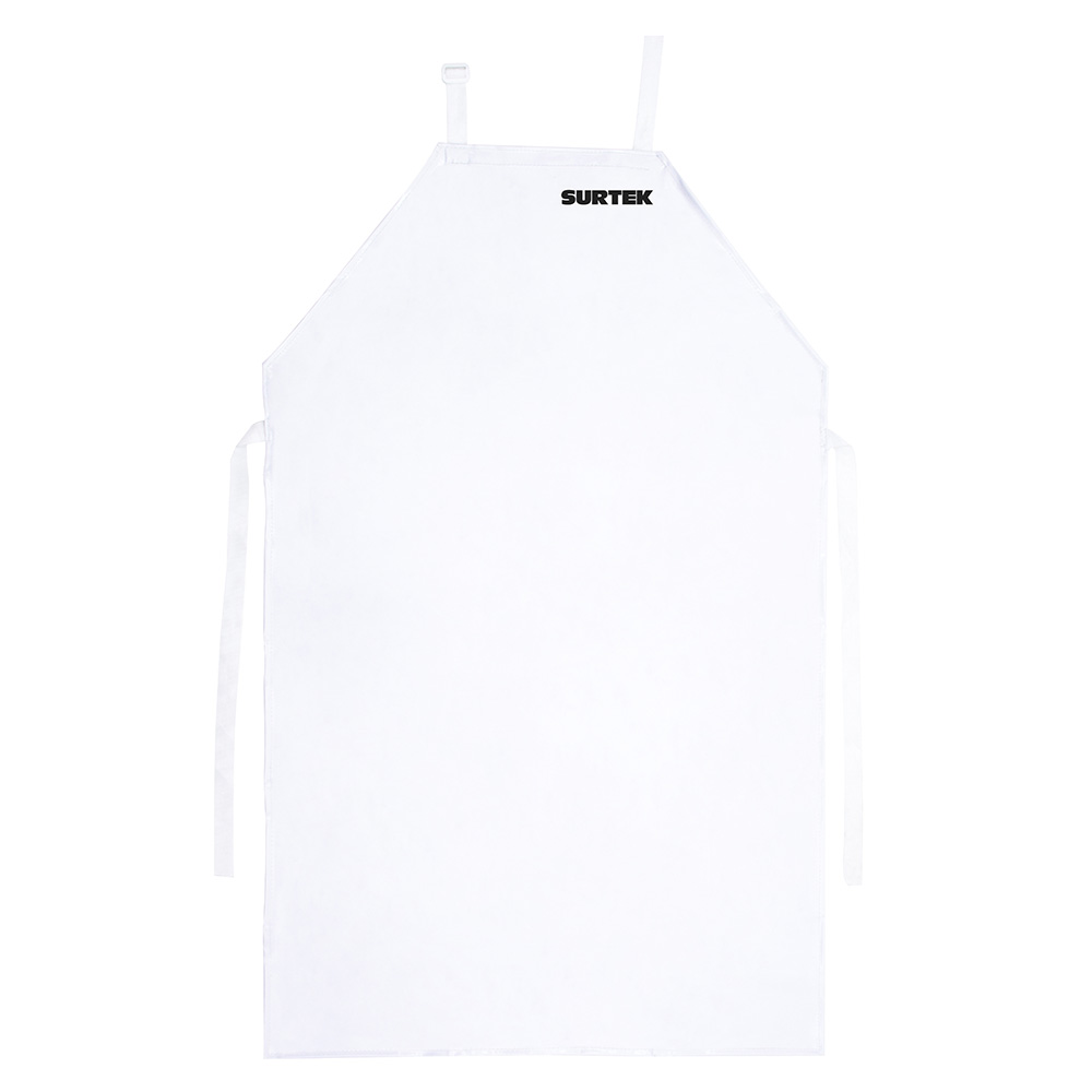 Mandil de PVC dieléctrico color blanco, 1.10 m, Surtek