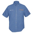 60384 / Camisa de mezclilla para caballero, manga corta, talla EEG, Truper