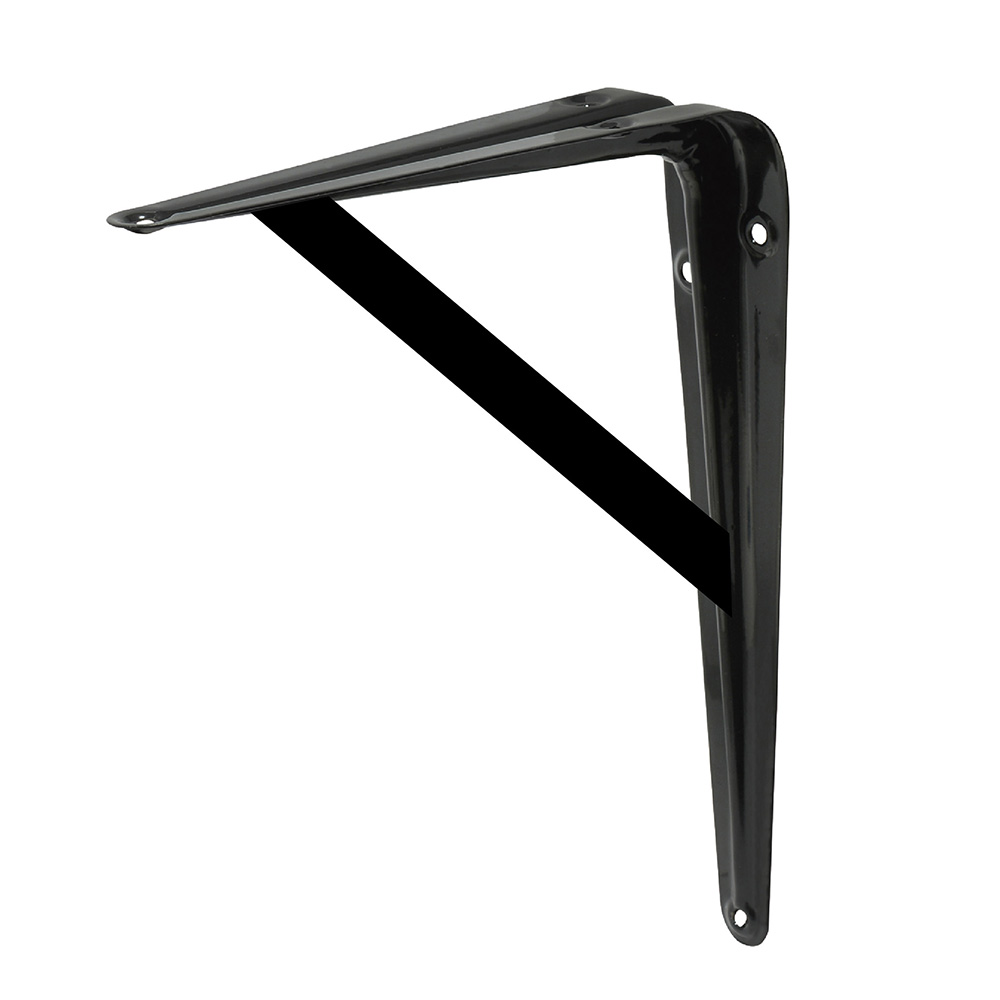 Ménsula con soporte color negro 13 x 20", Surtek