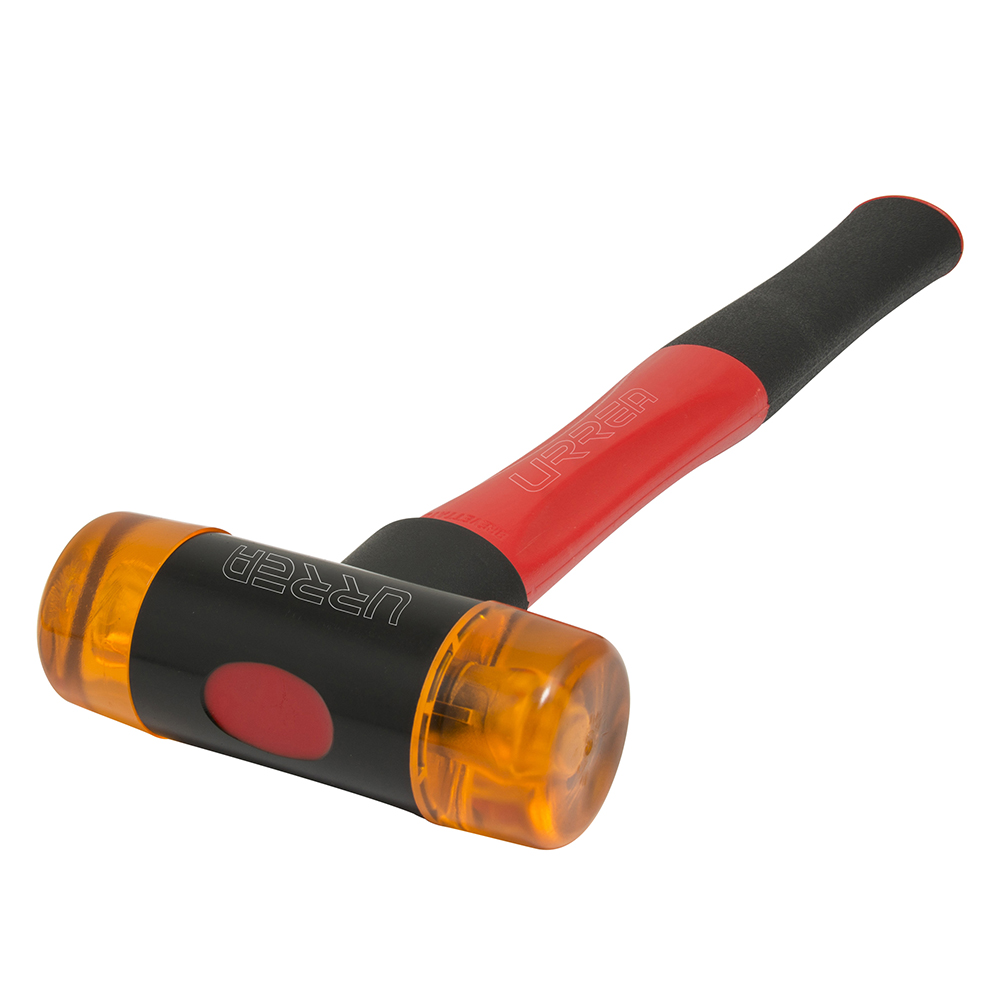 Martillo con tapas plásticas intercambiables con mango anti-vibración, 16 oz, Urrea