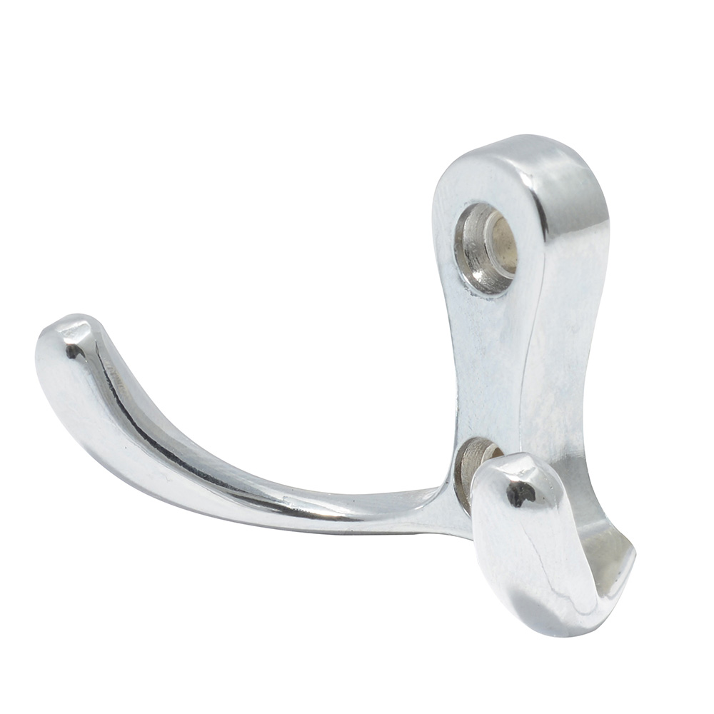 Gancho perchero doble, níquel satinado, Lock
