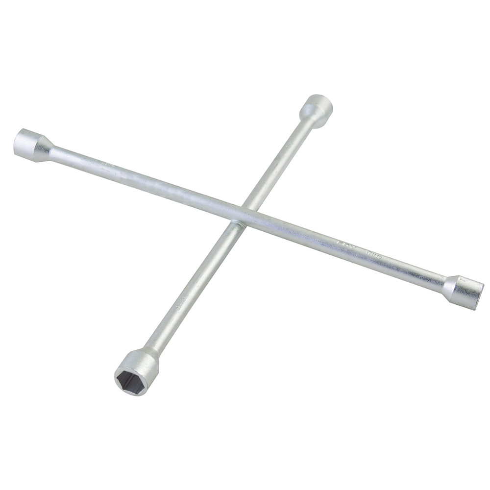 Llave de cruz cromada 14", Foy