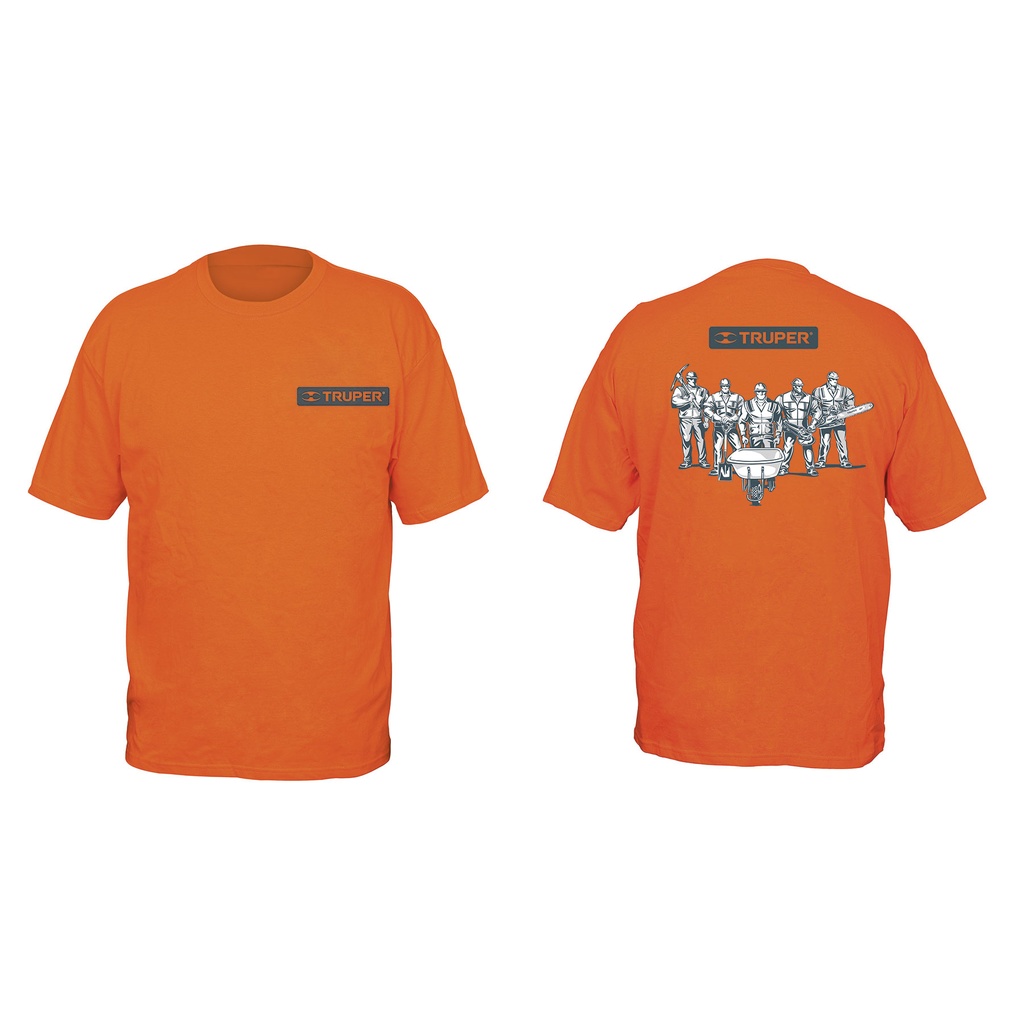 60431 / Playera naranja 100% algodón, hombre, Extra Grande, Truper