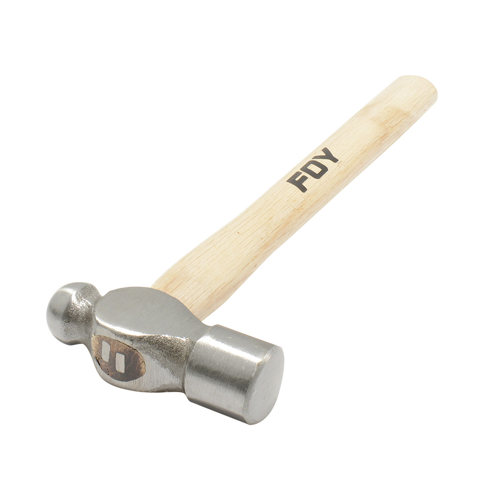 Martillo pulido de bola con mango de madera de 15", 48 oz, Foy