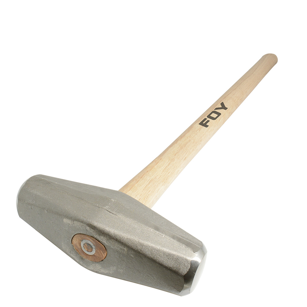 Marro tipo barril con mango largo de madera de 36", 6 lb, Foy