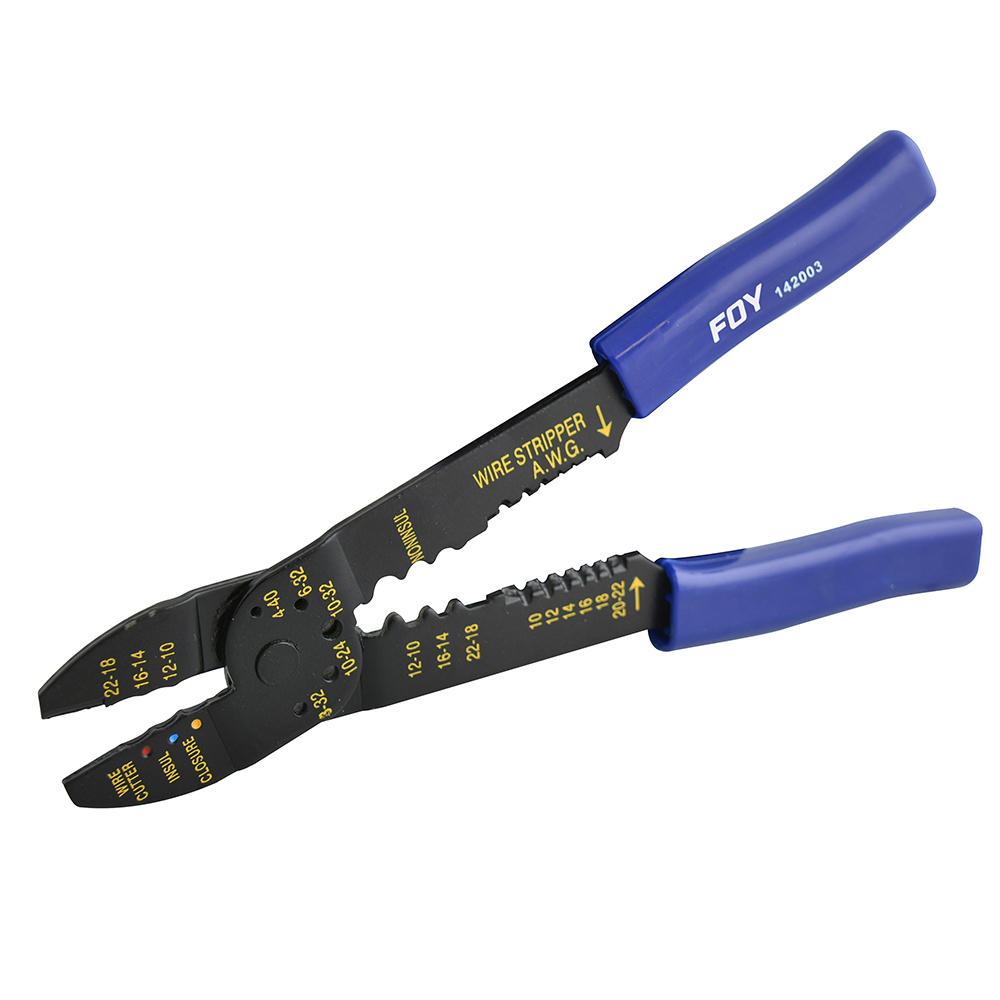 Pinza pelacable 10-22 AWG de 9", Foy