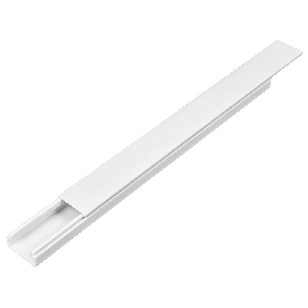 46284 / Canaleta de 1 vía 10 x 20 mm, con adhesivo, Volteck