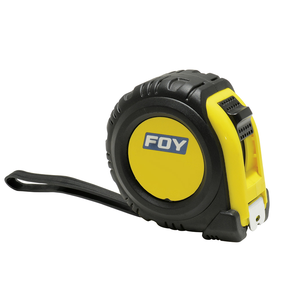 Flexómetro con carcasa anti-impacto 7.5 m x 1", Foy