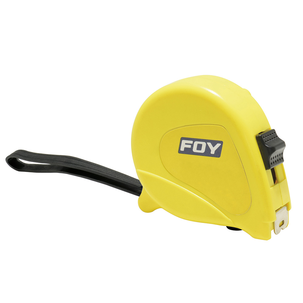 Flexómetro con carcasa de plástico amarillo 5 m x 3/4", Foy