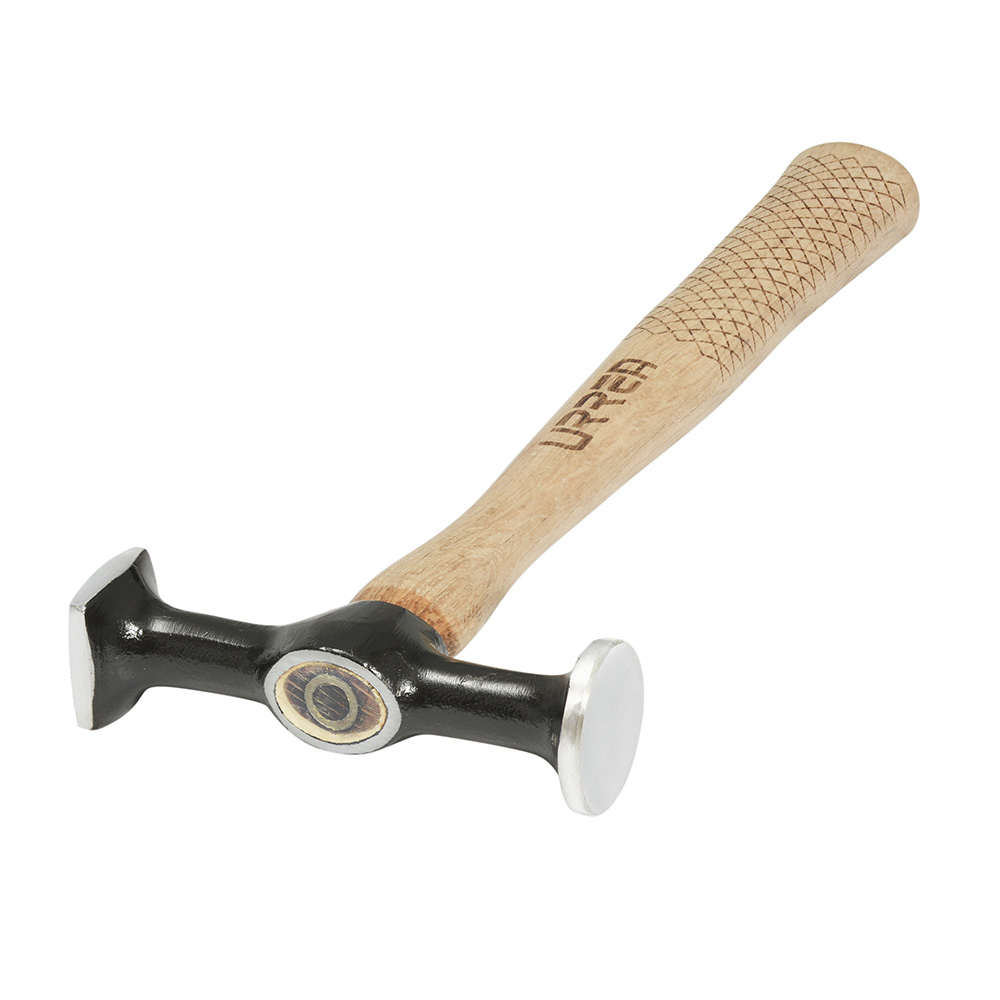 Martillo de laminero 12" mango de madera, para acabados lisos, Urrea