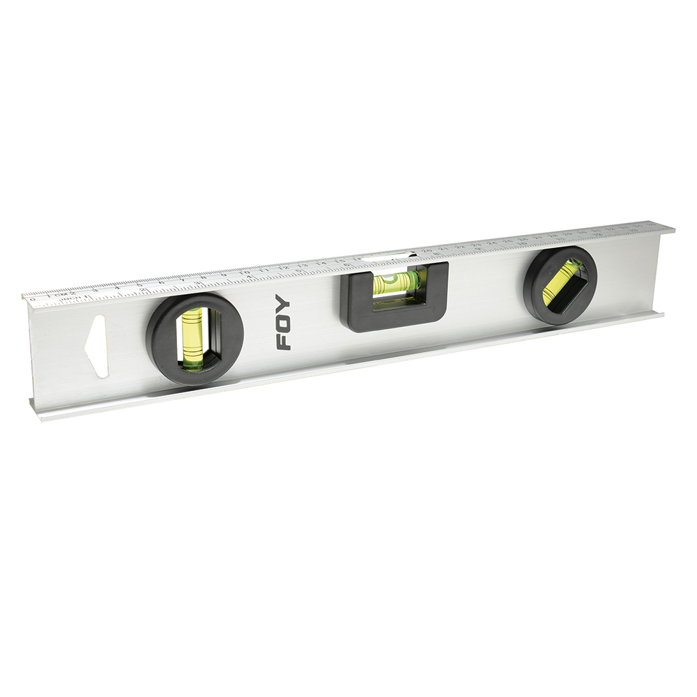 Nivel 3 gotas 18" de aluminio, Foy