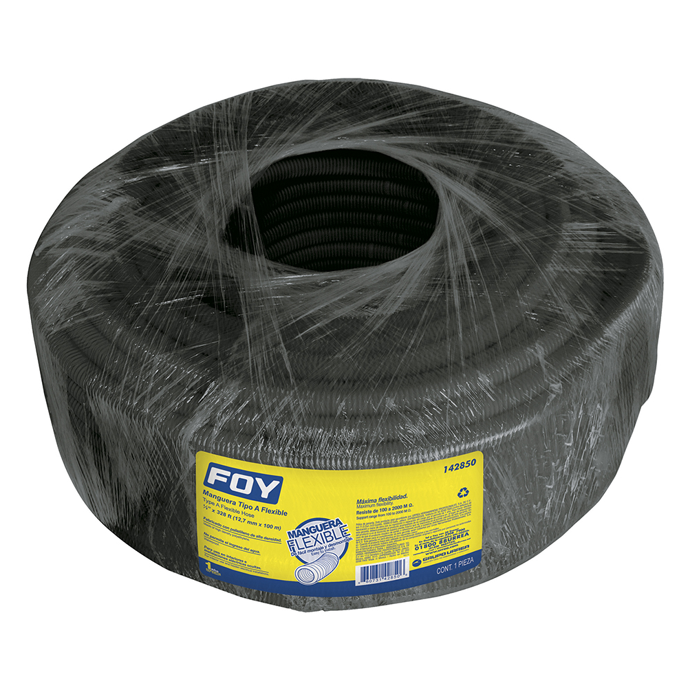 Manguera flexible para cable, reforzada 1/2" 100 m, Foy