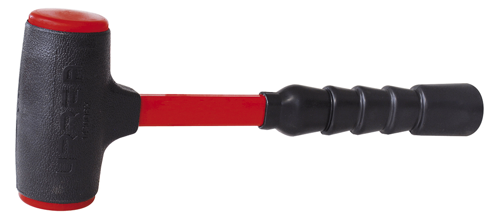 Mazo de golpe seco tapas fijas con mango Rubber grip de 13-3/4", 32 oz, Urrea