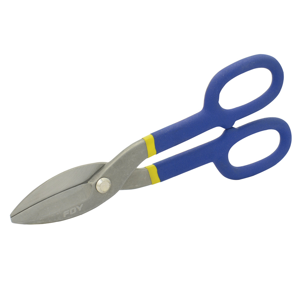 Tijeras para con mango rubber grip hojalatero 12", Foy