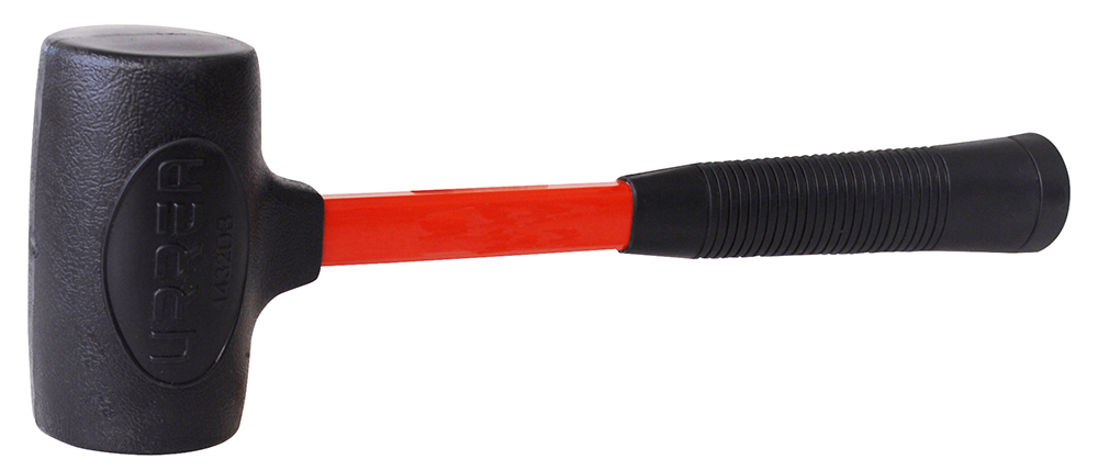 Mazo de golpe seco de alto impacto con mango Rubber grip de 14-11/16", 48 oz, Urrea
