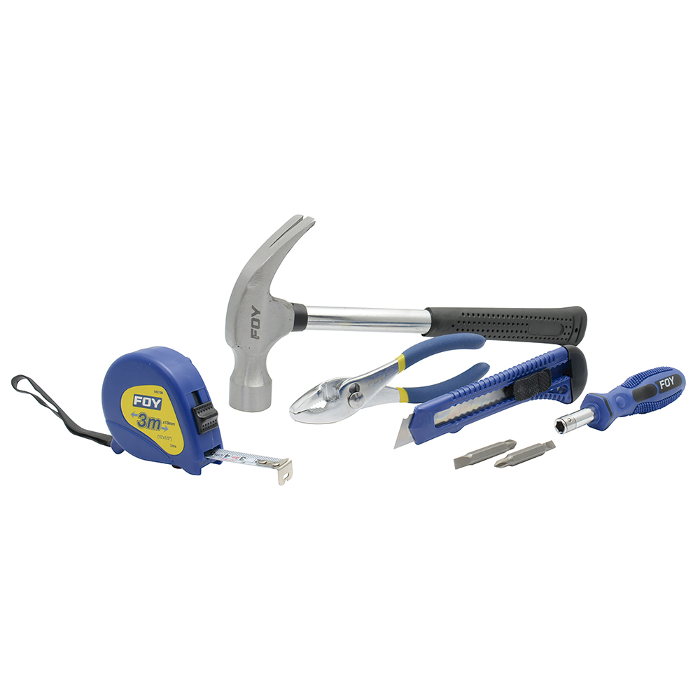 Juego combinado de herramienta para hogar, 5 piezas, Foy