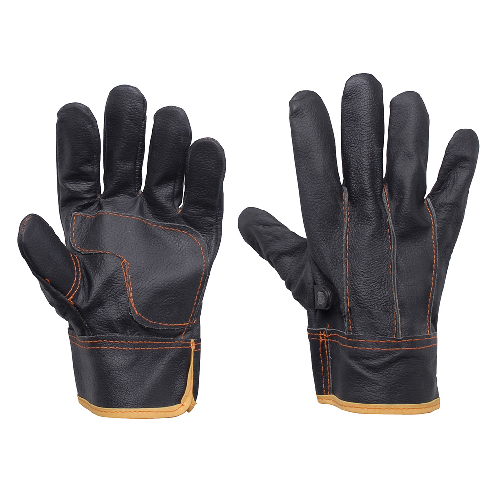 Guantes tipo operador de piel de vacuno unitalla, Foy