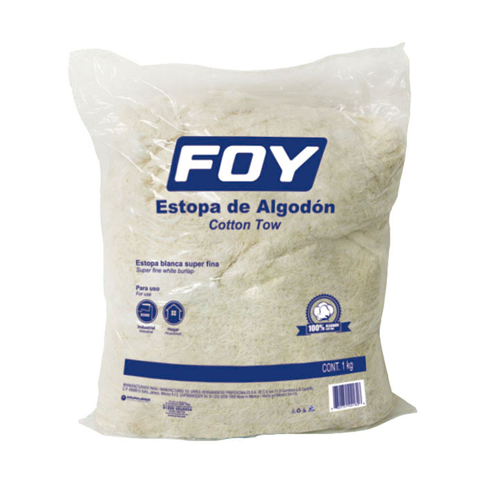 Estopa de algodón 1 kg, Foy