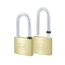 Juego de 2 candados de latón largos 40 mm, llave estándar, Lock