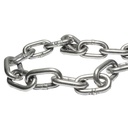 Cadena grado 30 pulida 50 kg, 1/4", Surtek