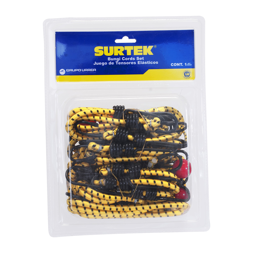 Juego de tensores elásticos, 12 piezas, Surtek