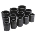 Juego de 12 dados de impacto métricos cuadro de 1", 6 puntas, Urrea
