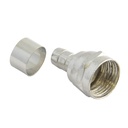 Conector para cable coaxial RG59 tipo campana, 4 piezas, Surtek