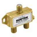 Divisor coaxial , 1 entrada 2 salidas, Surtek