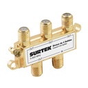 Divisor coaxial , 1 entrada 4 salidas, Surtek