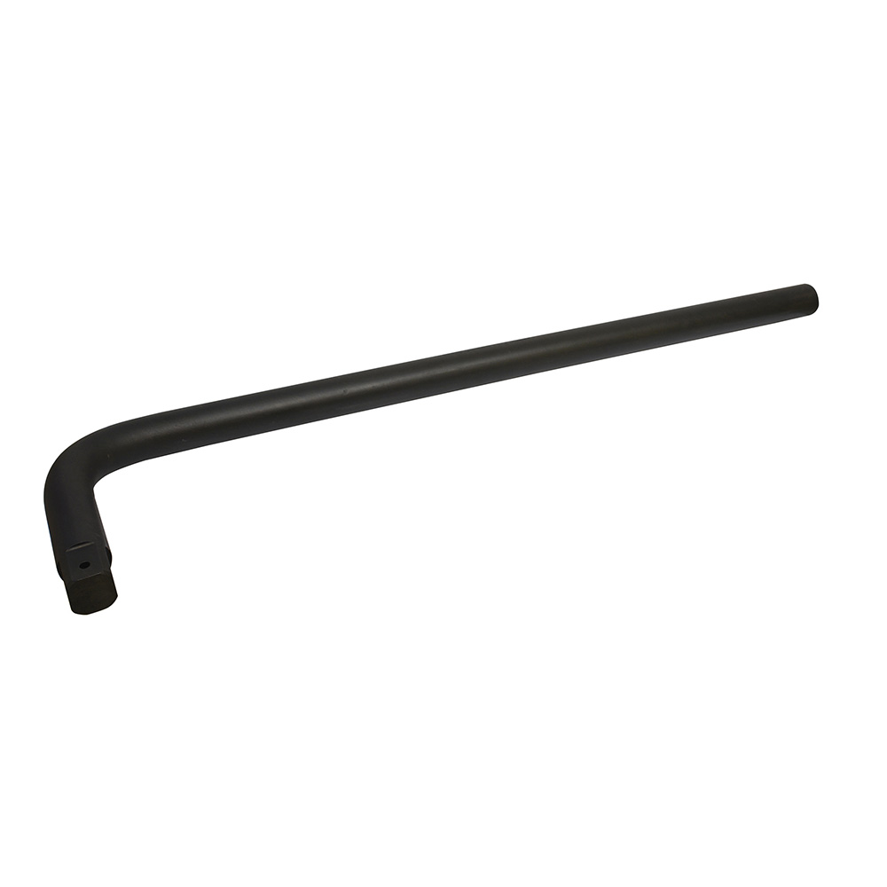 Mango en L con barreno pasado para dado de impacto cuadro de 1-1/2", 38", Urrea