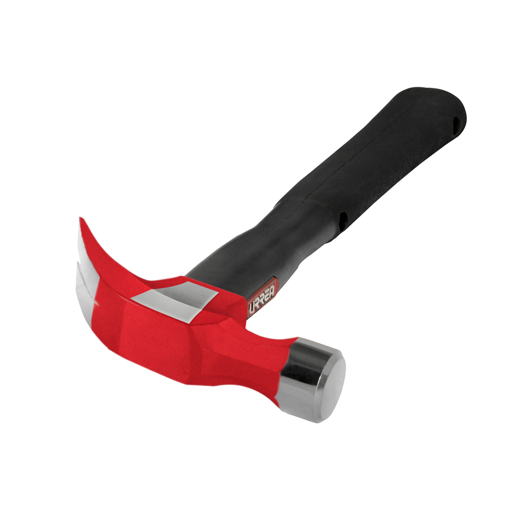 Martillo de uña irrompible con mango anti-vibración texturizado de 13", 16 oz, Urrea