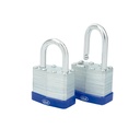 Juego de 2 candados laminados 40 mm, llave estándar, Lock