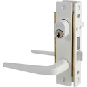 Cerradura clásica para puerta de aluminio función doble, blanco, llave estándar, Lock