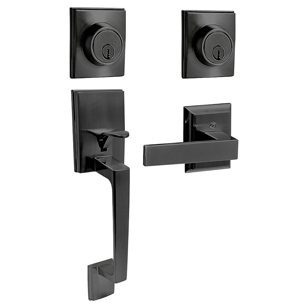 Gatillo rectangular sólido para entrada función sencilla,  negro, visual, Lock