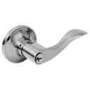 Manija tubular curva función entrada y recámara, níquel satinado, llave estándar, blíster, Lock