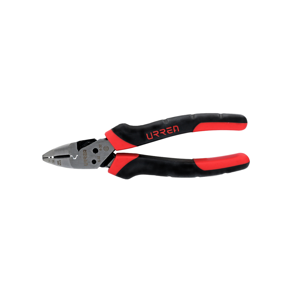 Pinza con mango bimaterial multipropósitos de 7" corte lateral, Urrea