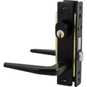 Cerradura clásica para puerta de aluminio función encilla, negro, llave estándar, Lock