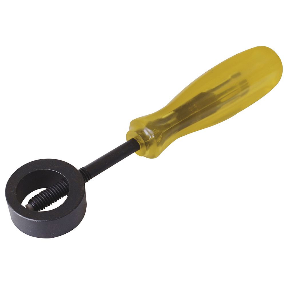 Porta cincel redondo con mango ergonómico de plástico 8-1/2", Urrea