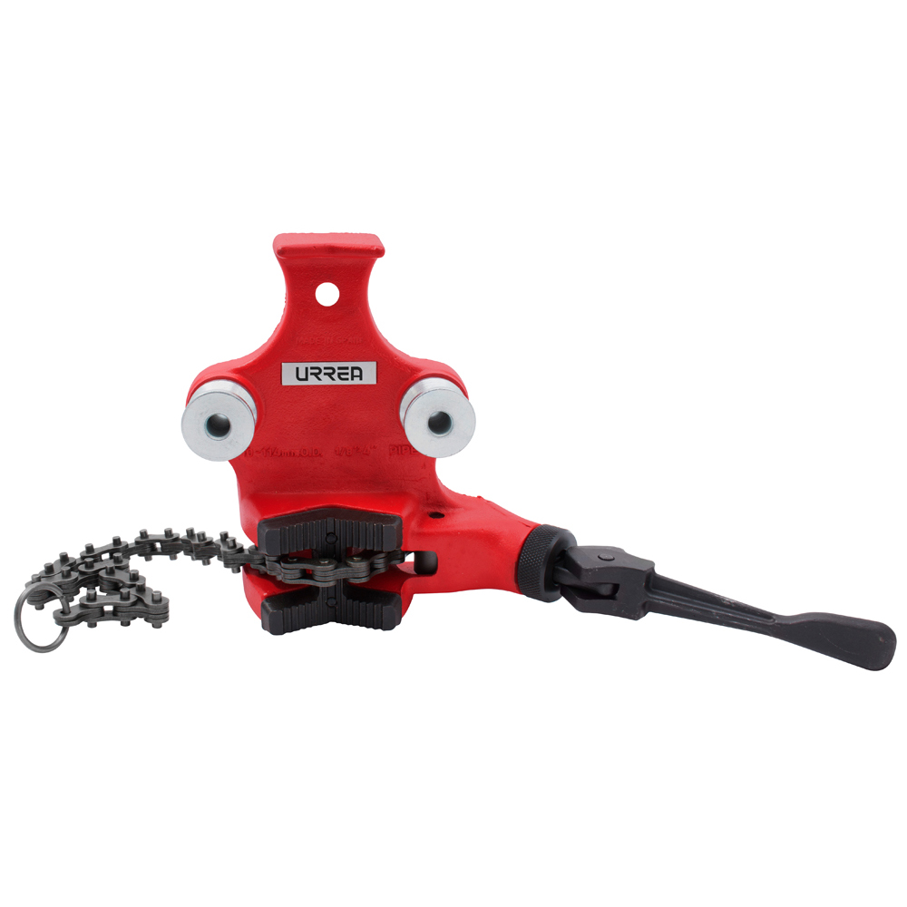 Prensa de cadena para tubos de 1/8" a  4", Urrea