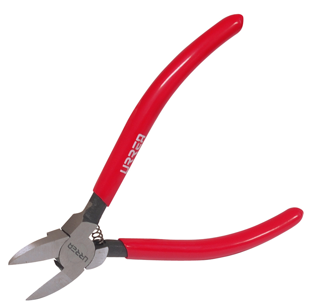 Pinza con mango rubber grip corte al ras para plástico y materiales no ferroso 5", Urrea