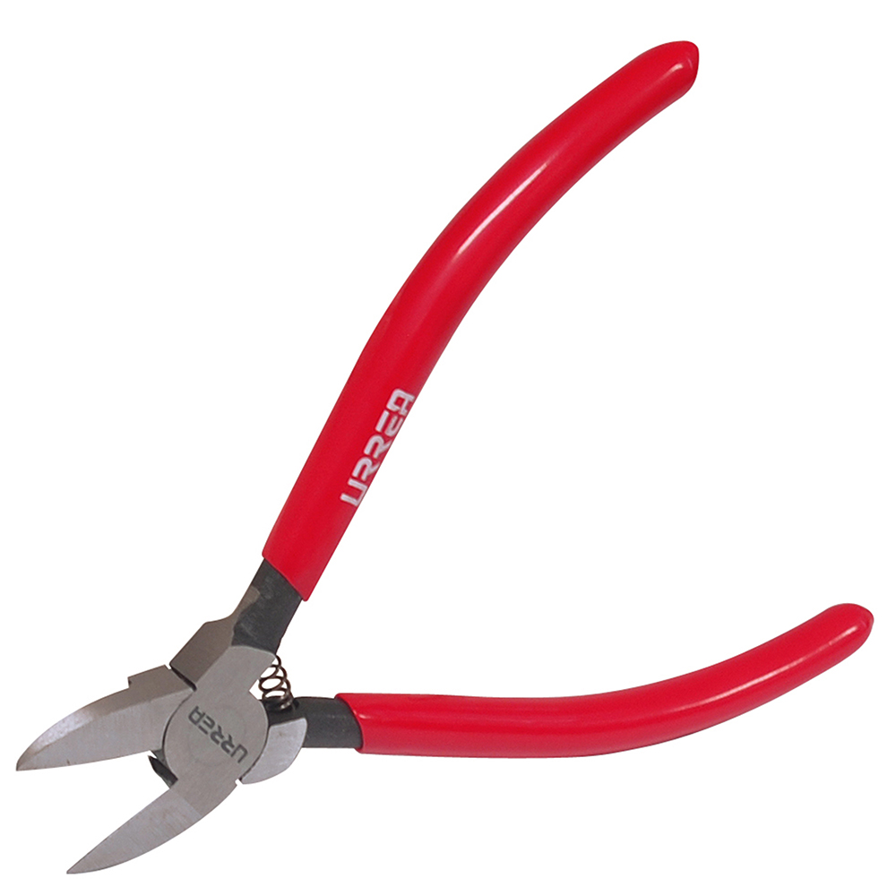Pinza con mango rubber grip corte al ras para plástico y materiales no ferroso 6", Urrea